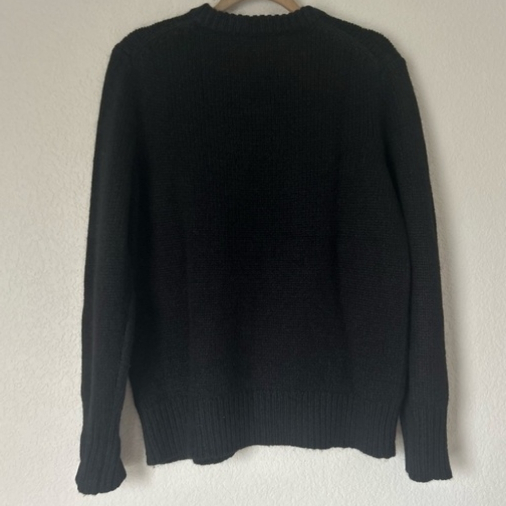 NWT Jenni Kayne Cashmere Kate V-Neck Black XSmall/Small Oversized - Picture 4 of 9